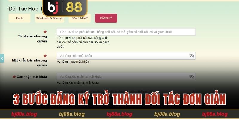 3 bước đăng ký trở thành đối tác đơn giản