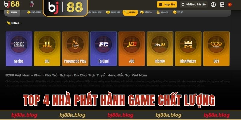Top 4 nhà phát hành game chất lượng tại chuyên mục 