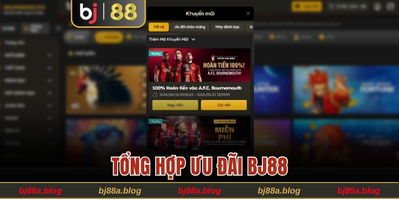 Tổng hợp ưu đãi BJ88